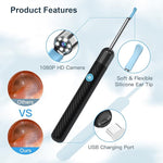 Ear Wax Removal Kit 1080P Wireless Otoscopes
