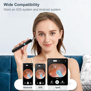 Ear Wax Removal Kit 1080P Wireless Otoscopes